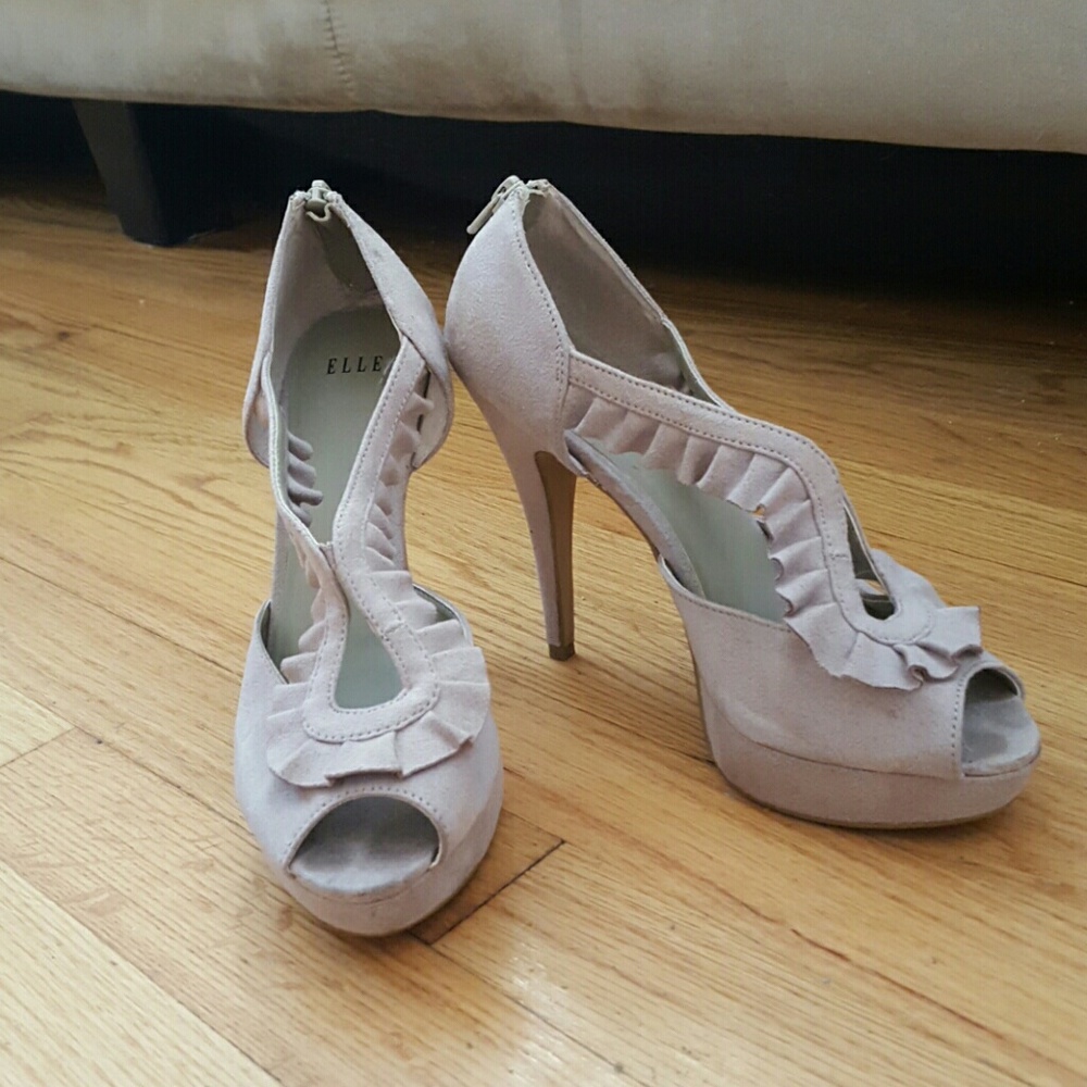 Tan Suede Heels